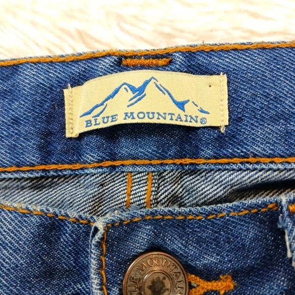 Blue Mountain Relax Fit Mid-Rise Denim Utility/Carpenter Jeans. Blue Men's 30x30 - Picture 2 of 10